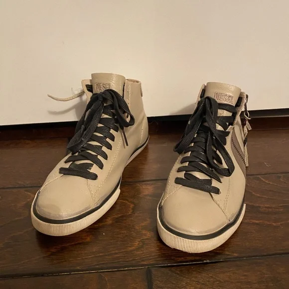 Tan Diesel Sneakers size 5 leather - Picture 2 of 5